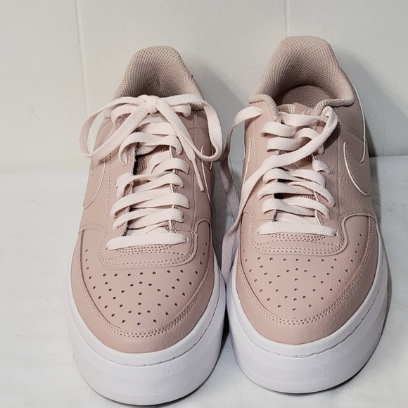 Nike Court Vision Alta Leather Platform Pink Women’s Size 10 Vintage 80's - Picture 5 of 9